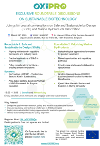 Join the OXIPRO Roundtable: Shaping the Future of Sustainable Biotechnology